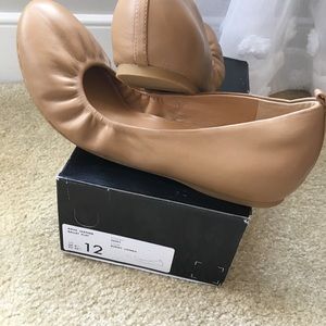 J. Crew Factory Anya Leather Ballet Flats